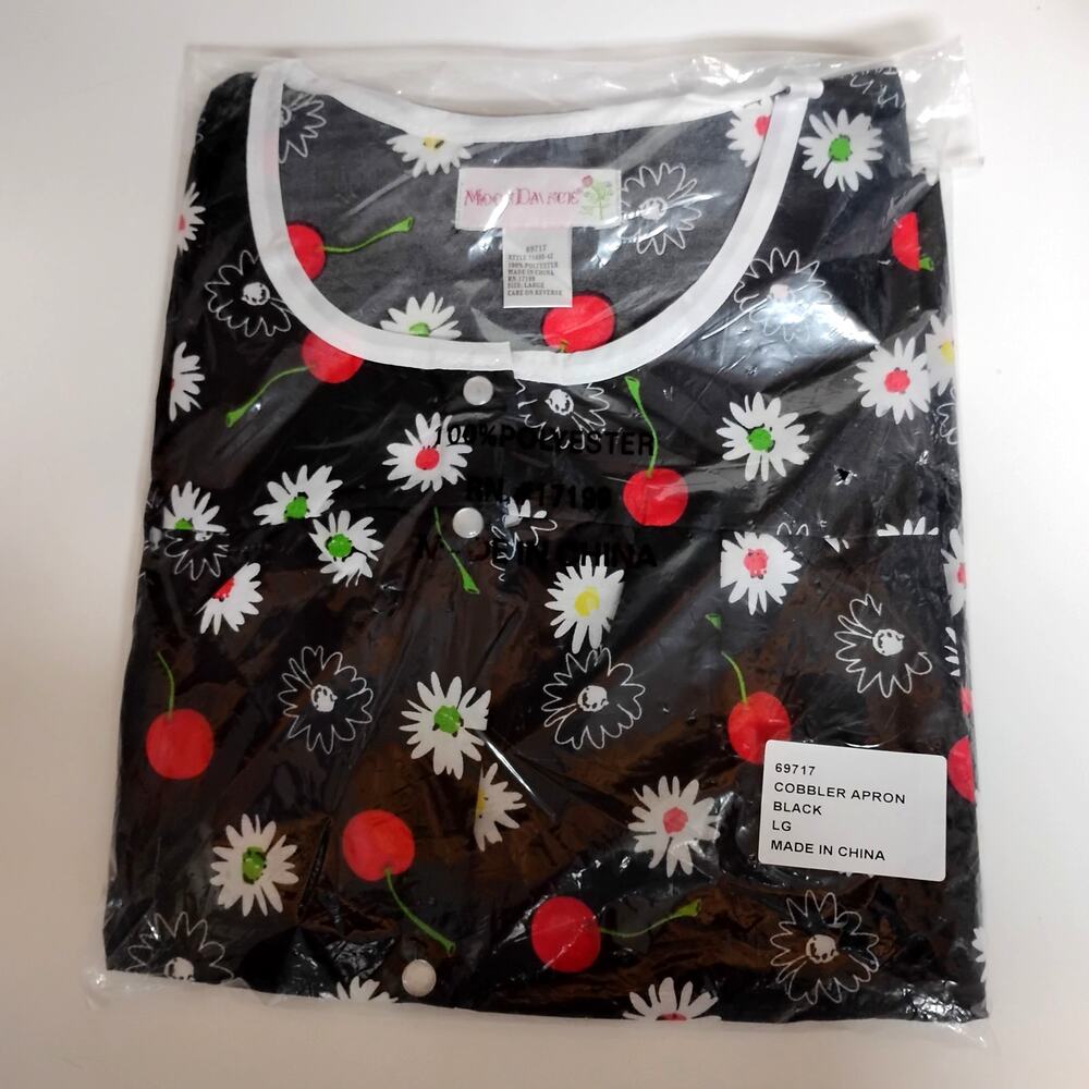 New Cobbler Apron 🍒 | Cherries & Daisies | Size L | Sealed Packaging
